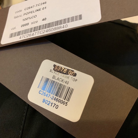 Walter Voulaz Sleeveless Tank Top in Black Size 40 - Picture 2 of 8